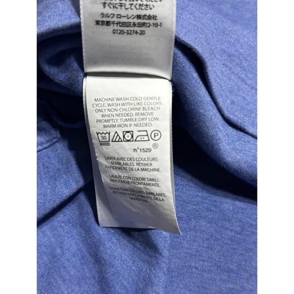 Polo Ralph Lauren Shirt Mens XL Blue Shirt Pony Short Sleeve Classic Fit *SPOT - Picture 8 of 9